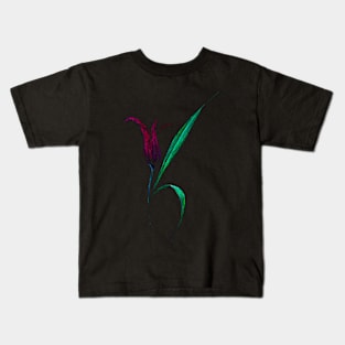 Glowing Neon Tulip Kids T-Shirt